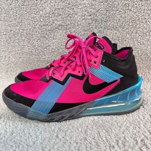 Nike LeBron 18 Low Men's size 9.5 Neon Colorful Basketball athletic Shoes CV7562